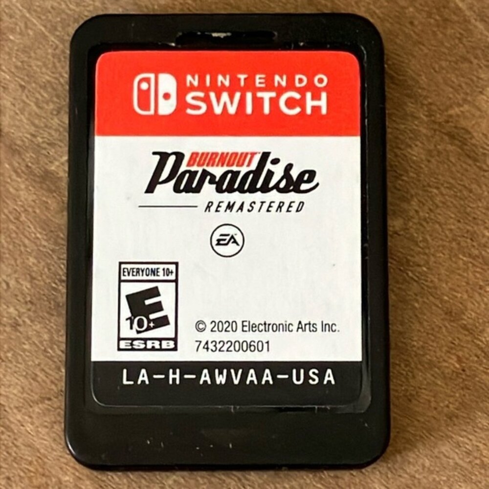 Nintendo switch Burnout Paradise Remastered Game